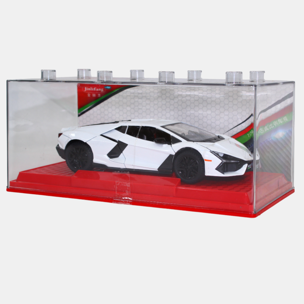 Die-Cast Sports Car – White Lamborghini