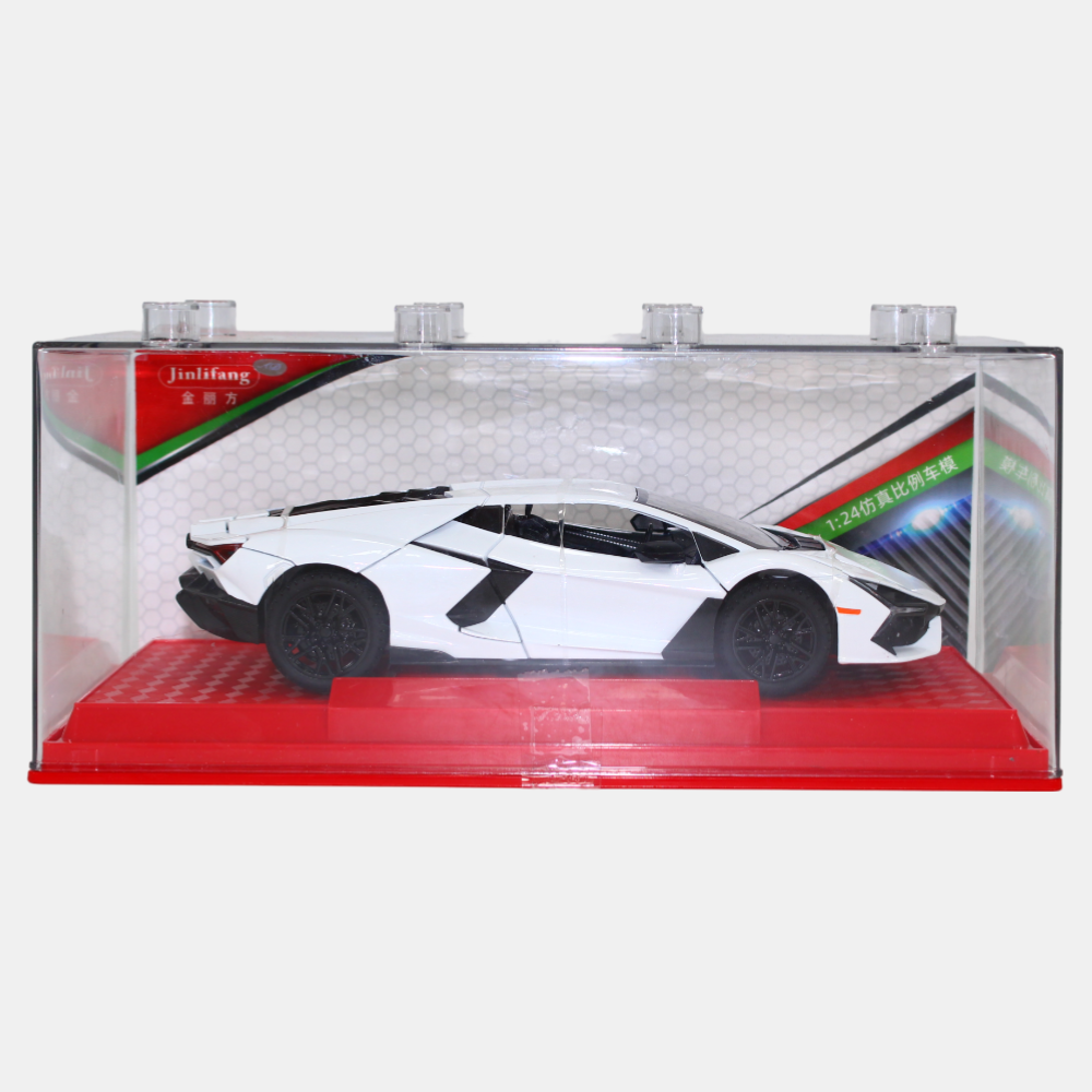 Die-Cast Sports Car – White Lamborghini