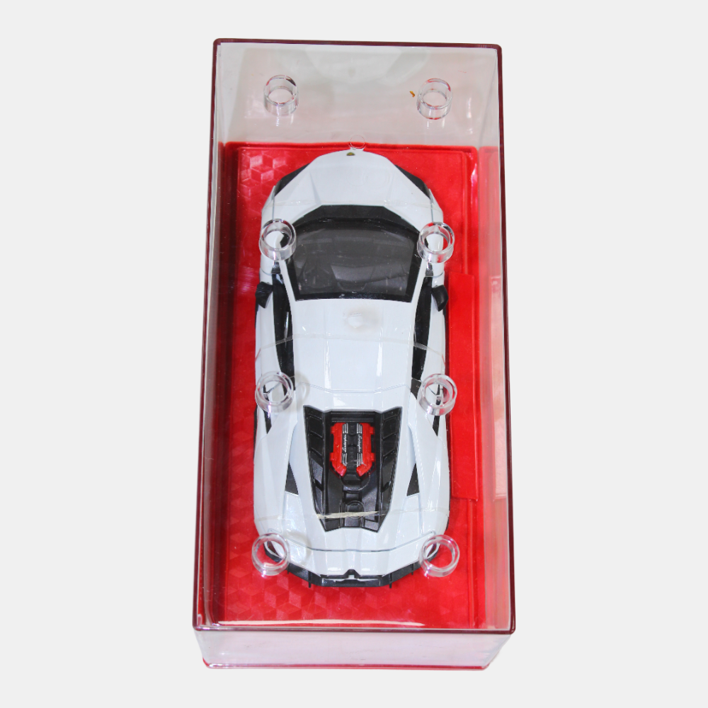 Die-Cast Sports Car – White Lamborghini