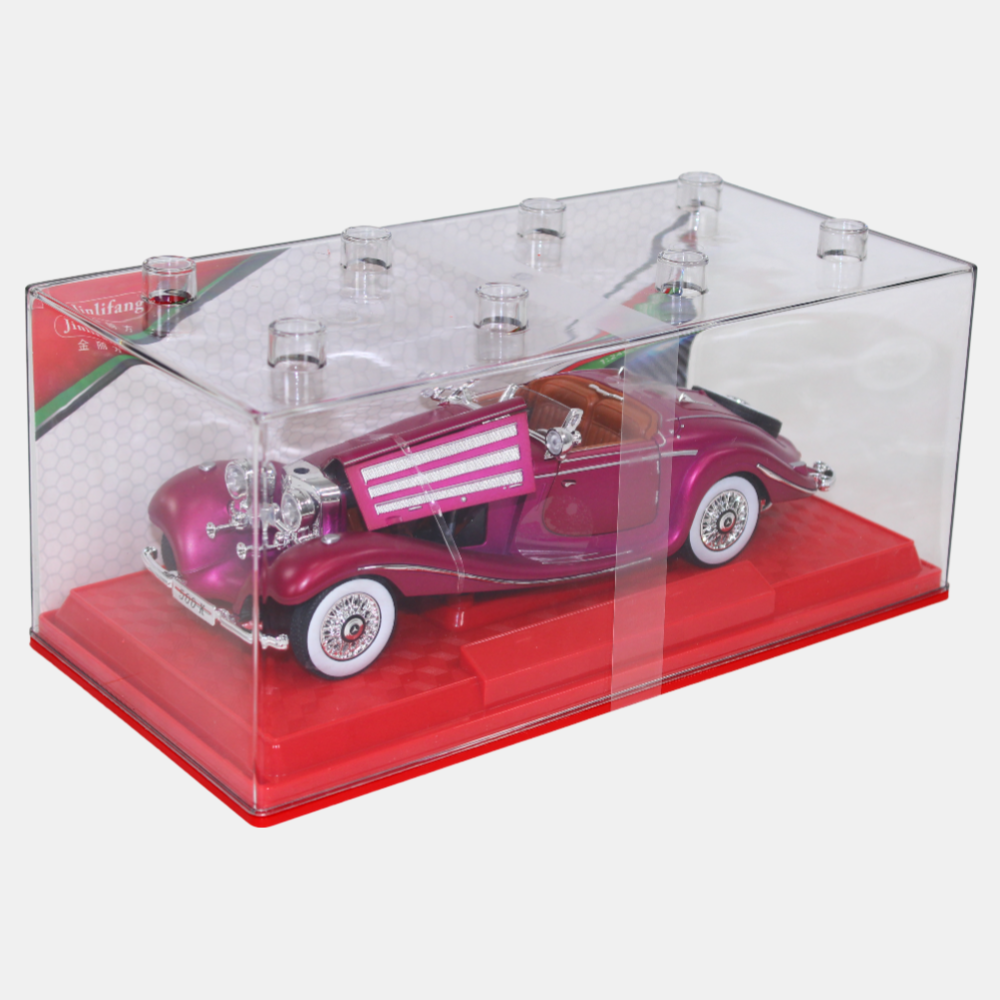 Die-Cast Classic Car – Fuchsia Mercedes