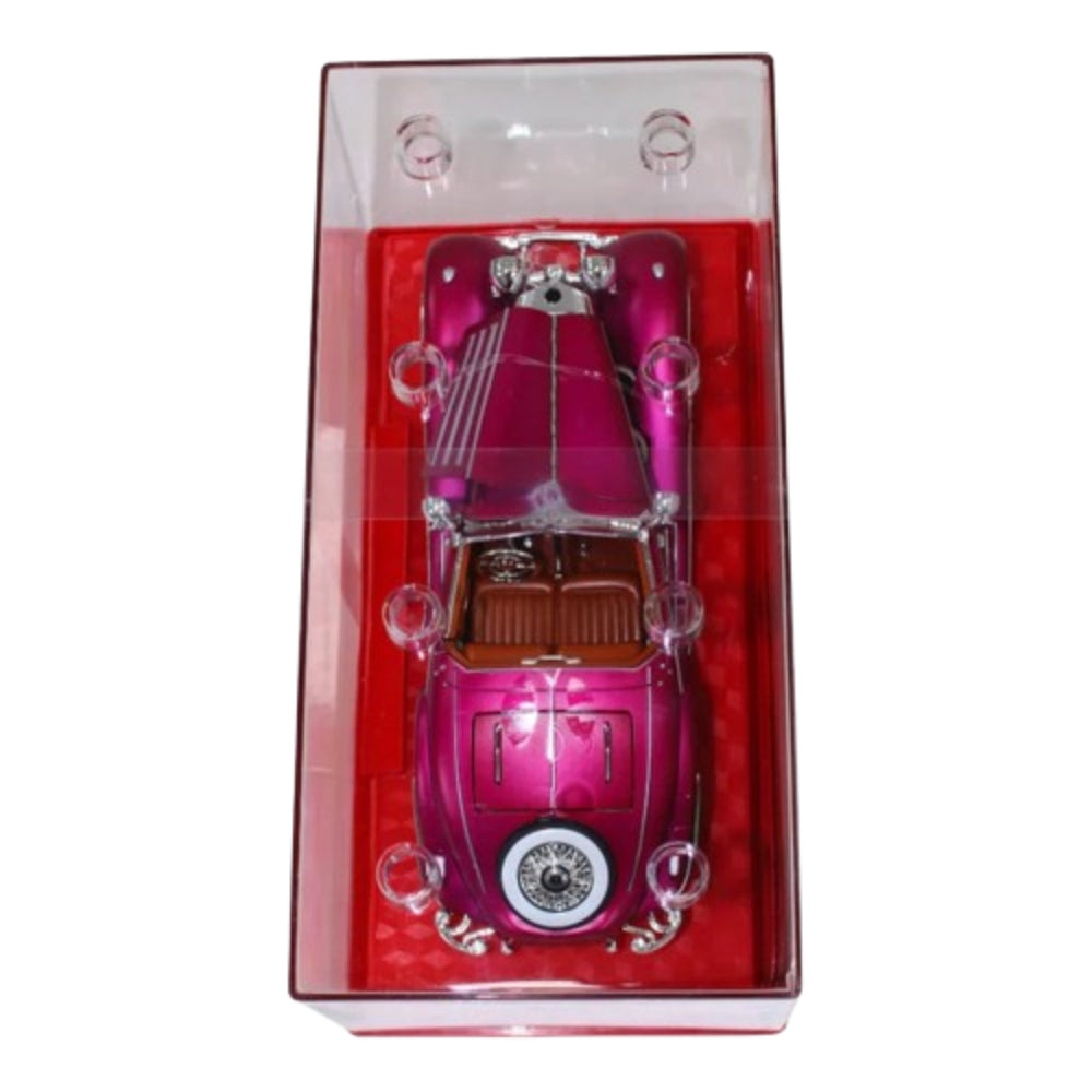Die-Cast Classic Car – Fuchsia Mercedes