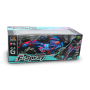Remote Control Formula 1 Car with Smoke – Blue