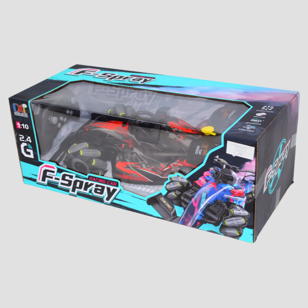 Remote Control Formula 1 Car with Smoke – Red