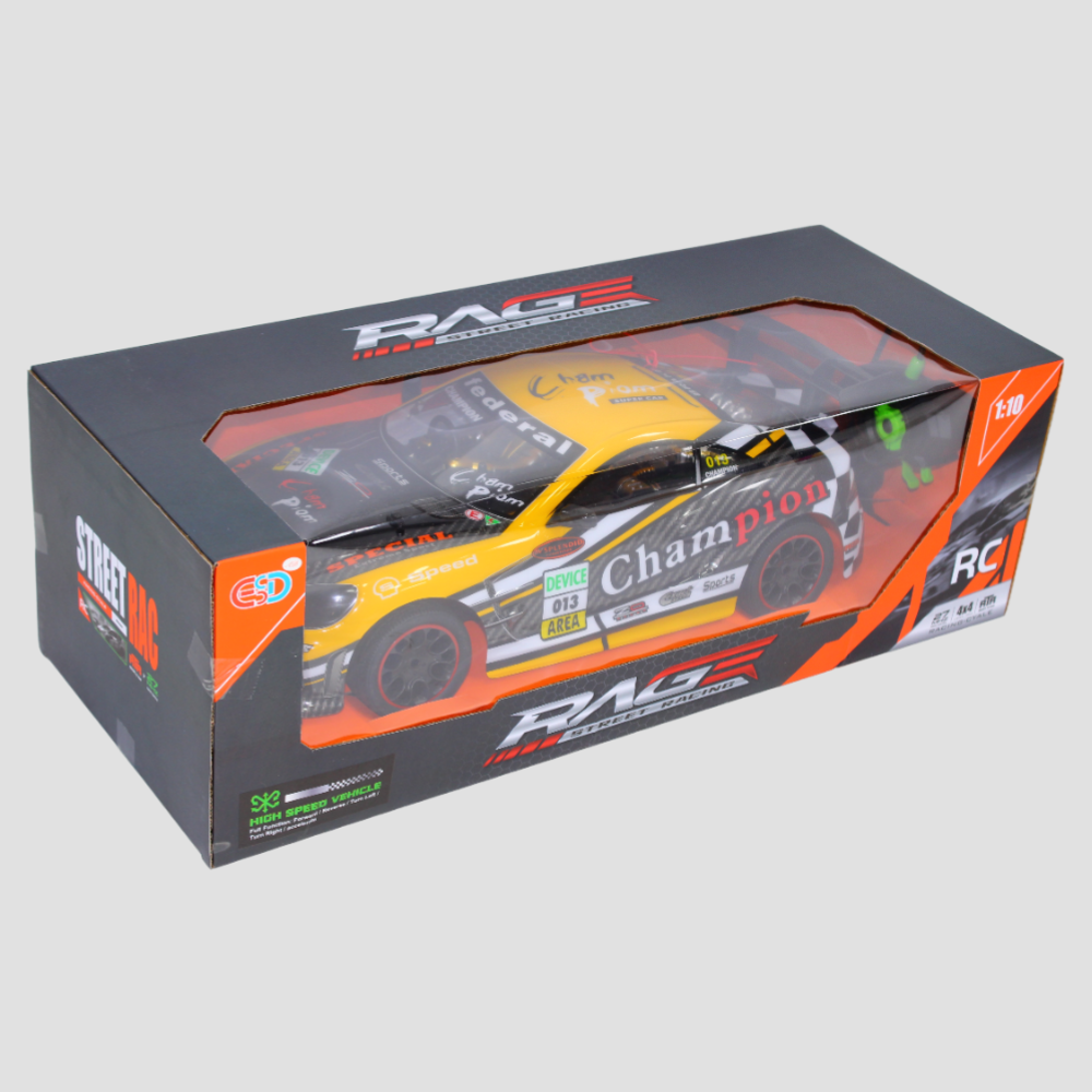 Speeding Remote Control Car for Kids –Yellow High Speed Toy