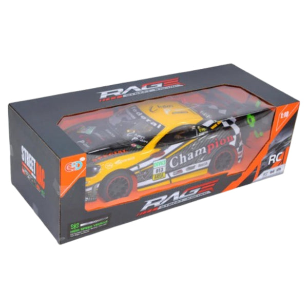 Speeding Remote Control Car for Kids –Yellow High Speed Toy