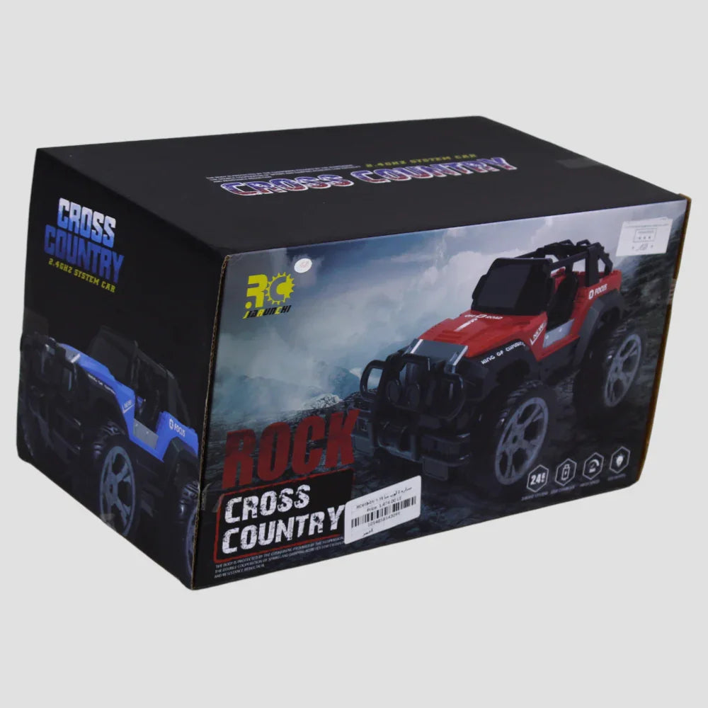Off-Road Jeep – Remote Control Car with Rechargeable Battery (Red) - Toys - OKO