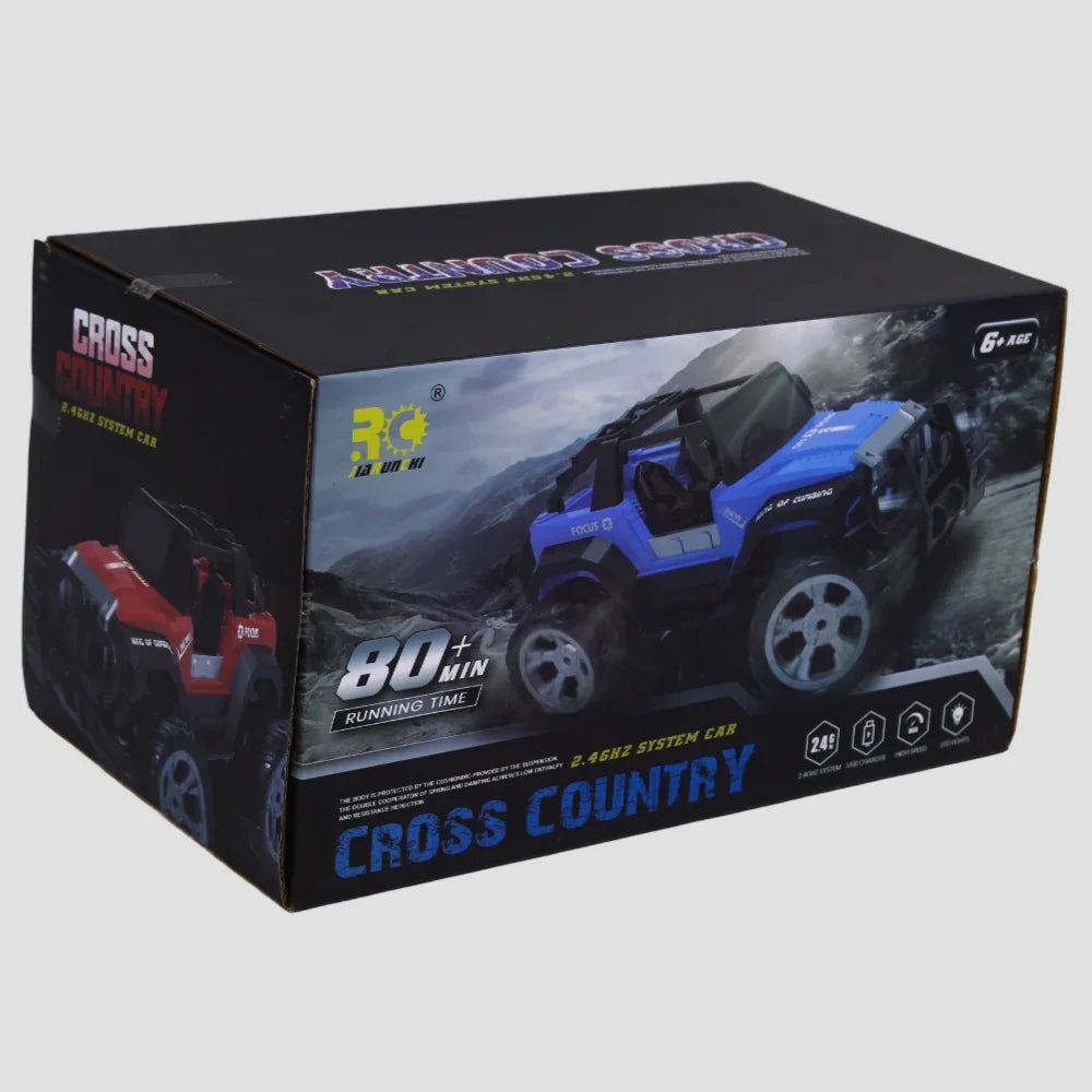 Off-Road Jeep – Remote Control Car with Rechargeable Battery (Red)
