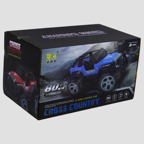 Off-Road Jeep – Remote Control Car with Rechargeable Battery (Red)