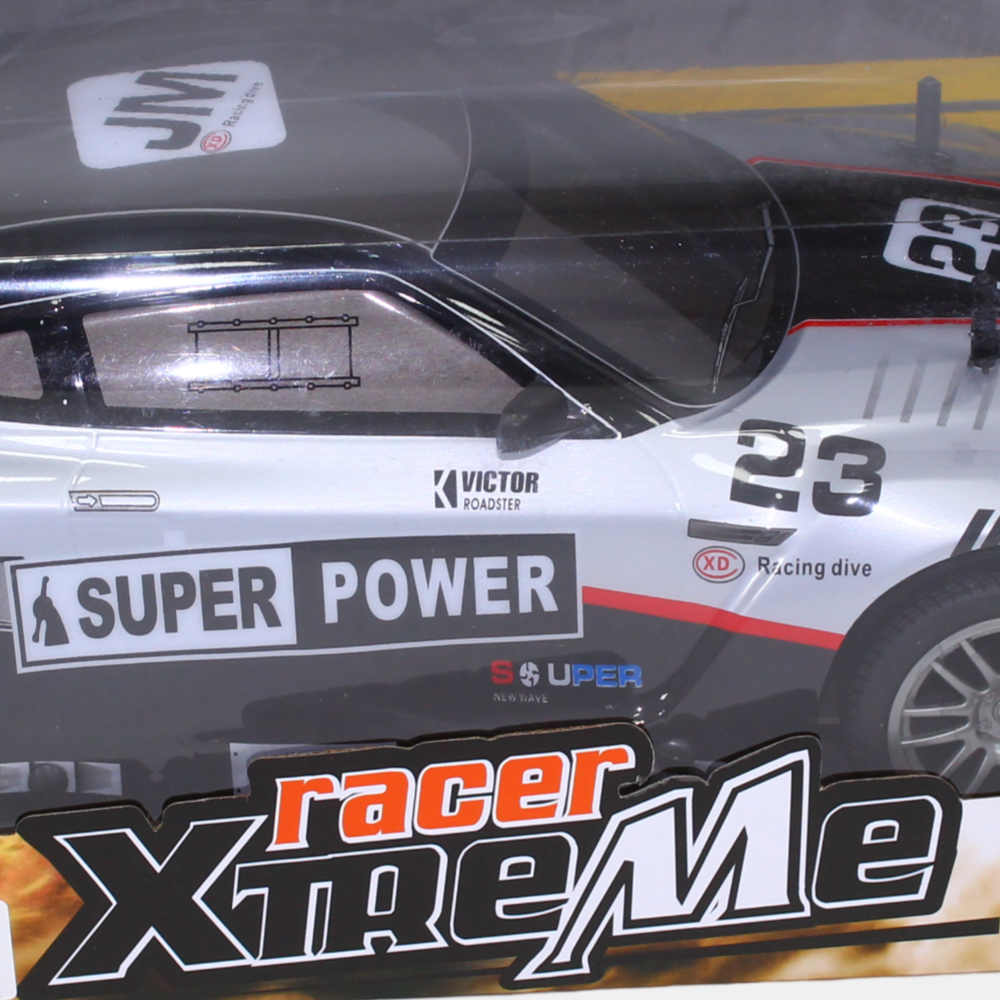 GTR High Speed Four Way Remote Control Car – Rechargeable Car (Black & Sliver)