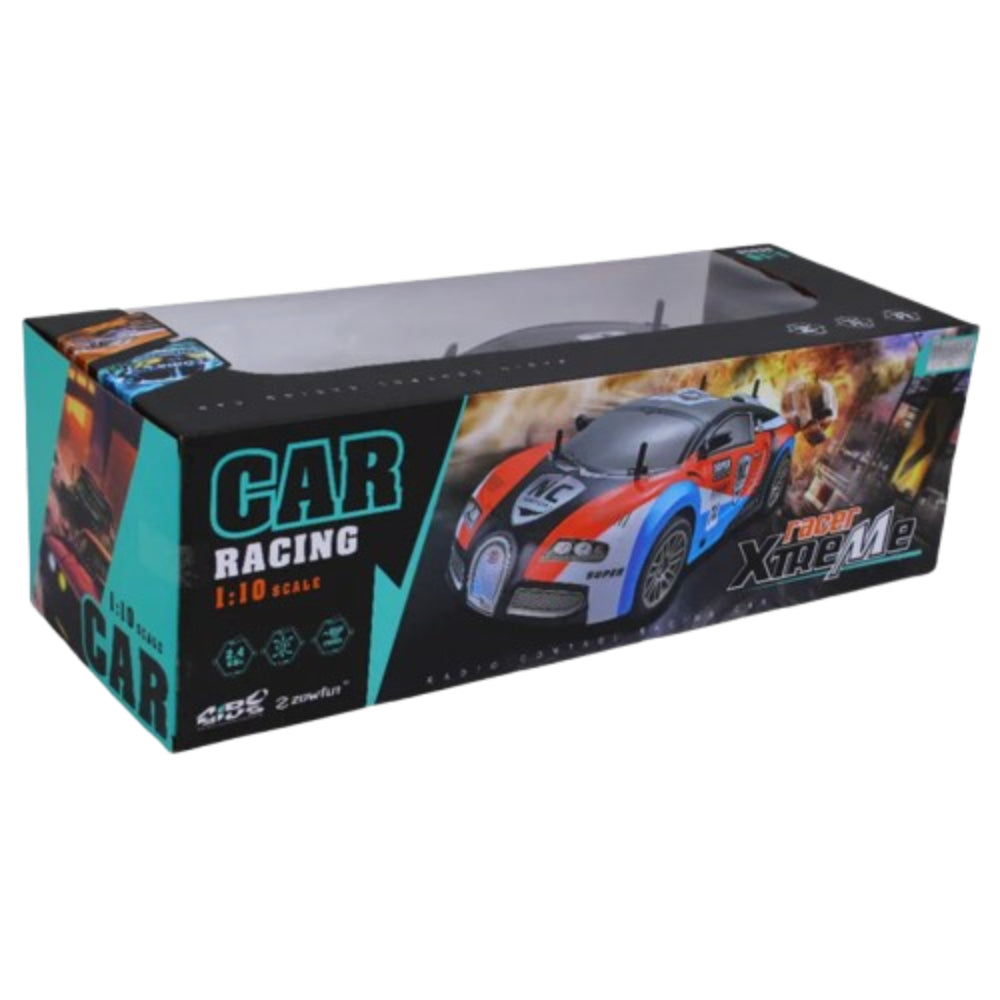 GTR High-Speed Four-Way Remote Control Car – Rechargeable RC Car (Orange & Sliver)