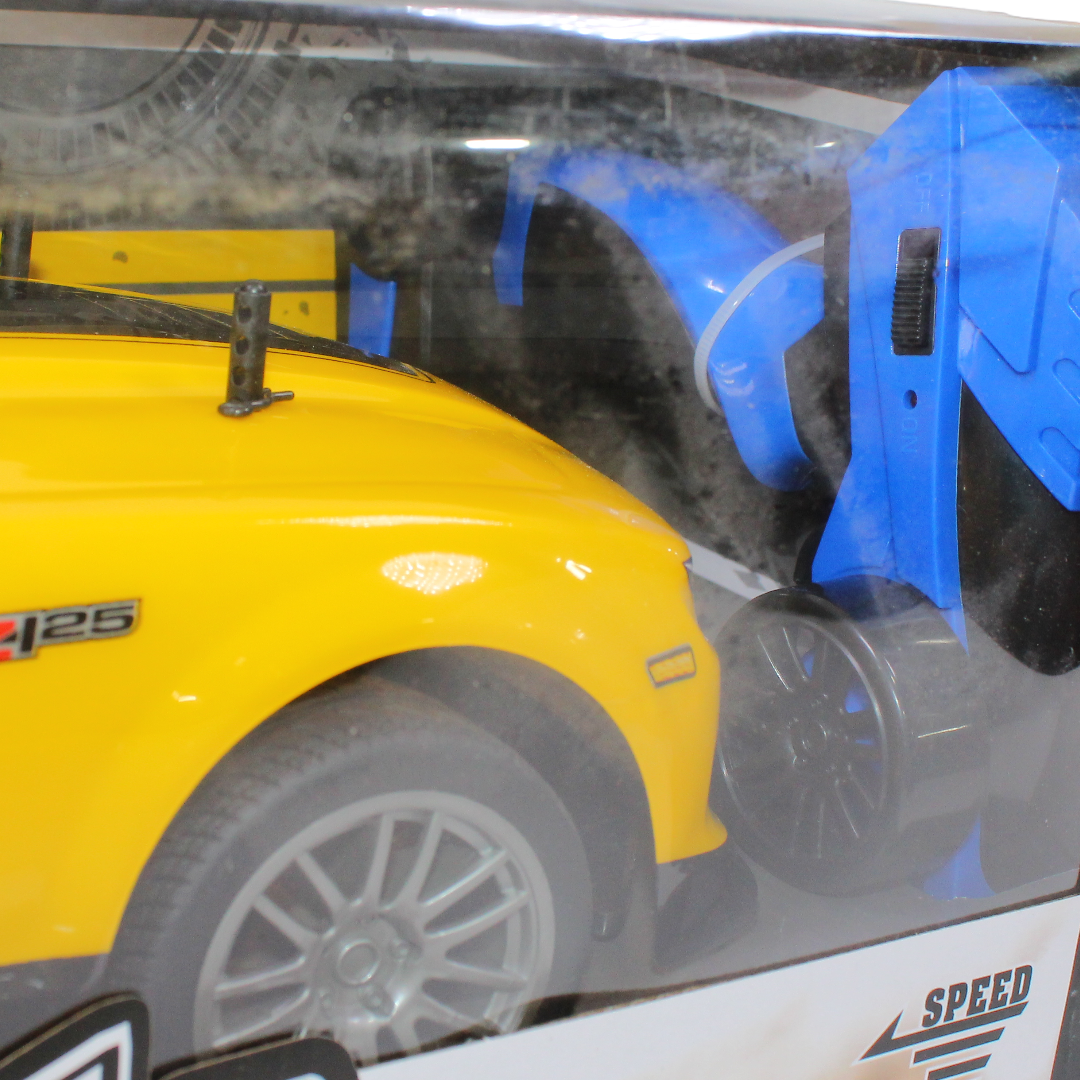 GTR High-Speed Four-Way Remote Control Car – Rechargeable RC Car (Yellow)