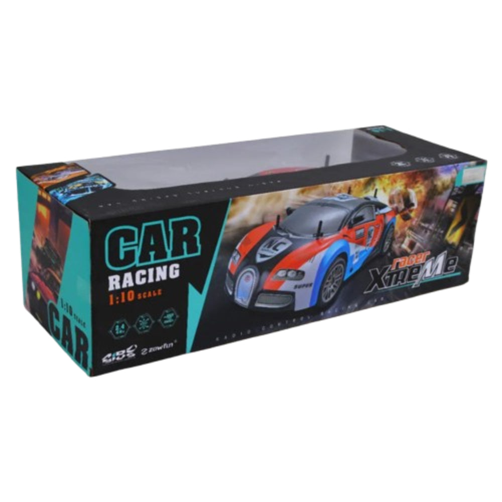 GTR High-Speed Four-Way Remote Control Car – Rechargeable RC Car (Red & White)