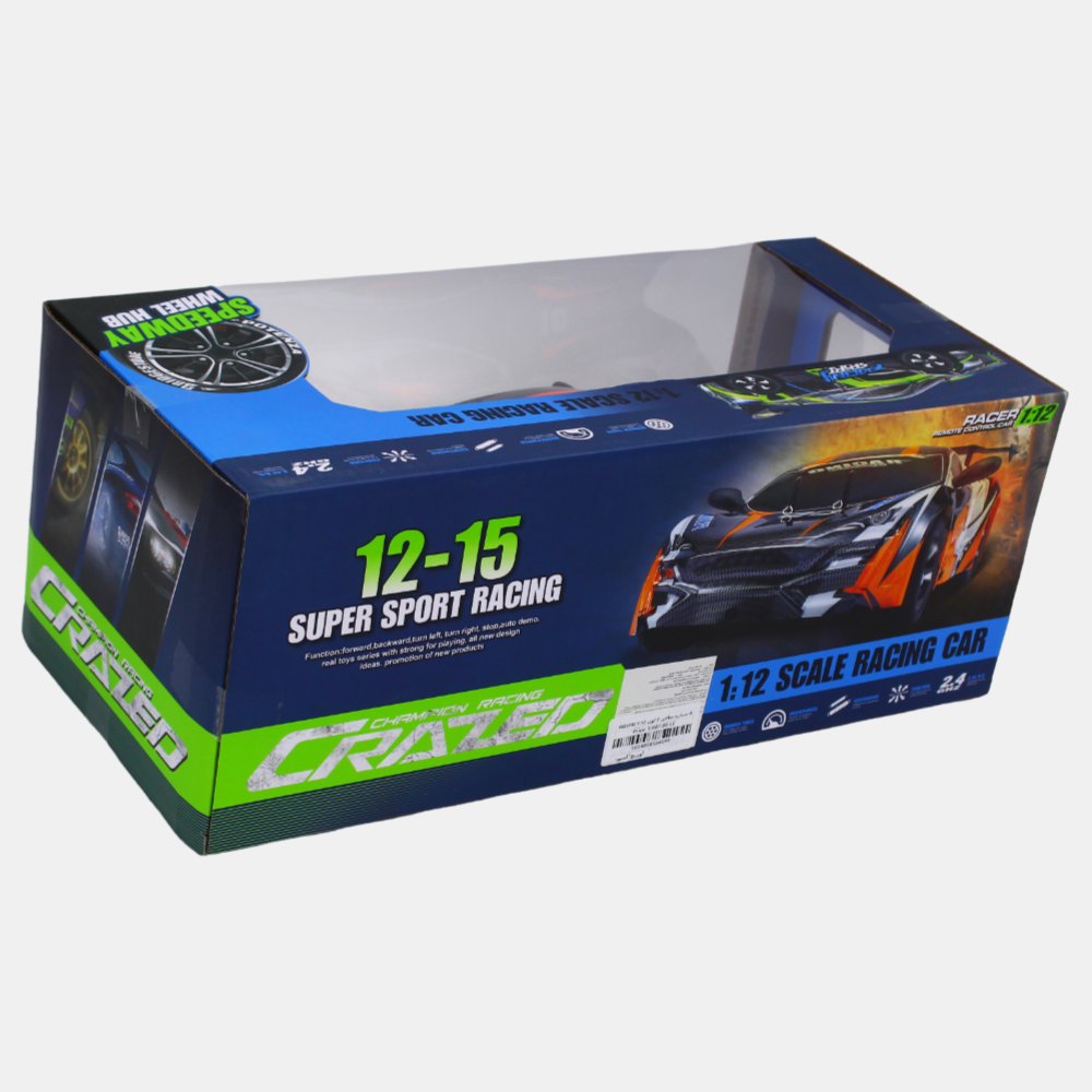 High-Speed RC Drift Racing Car – Remote Control Toy for Kids (Orange)