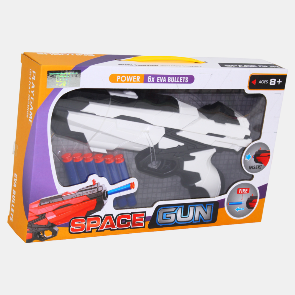 Plastic Eva Shell Launching Space Gun (White)