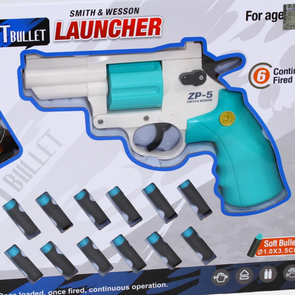 Soft Bullet Launcher (Aqua &White)