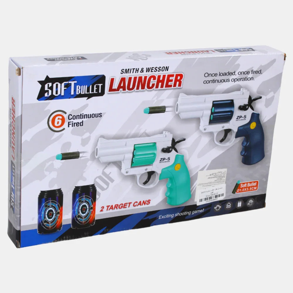Soft Bullet Launcher (Aqua &White)