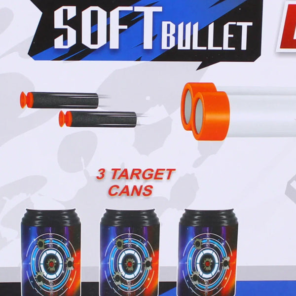 Double Tube Soft Bullet Launcher (Aqua)