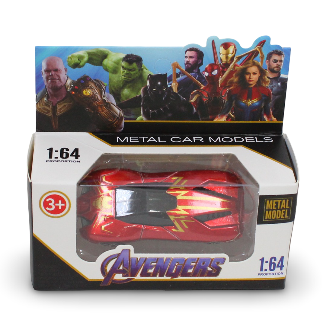 Metal Car Models 1:64 Scale Marvel Avengers
