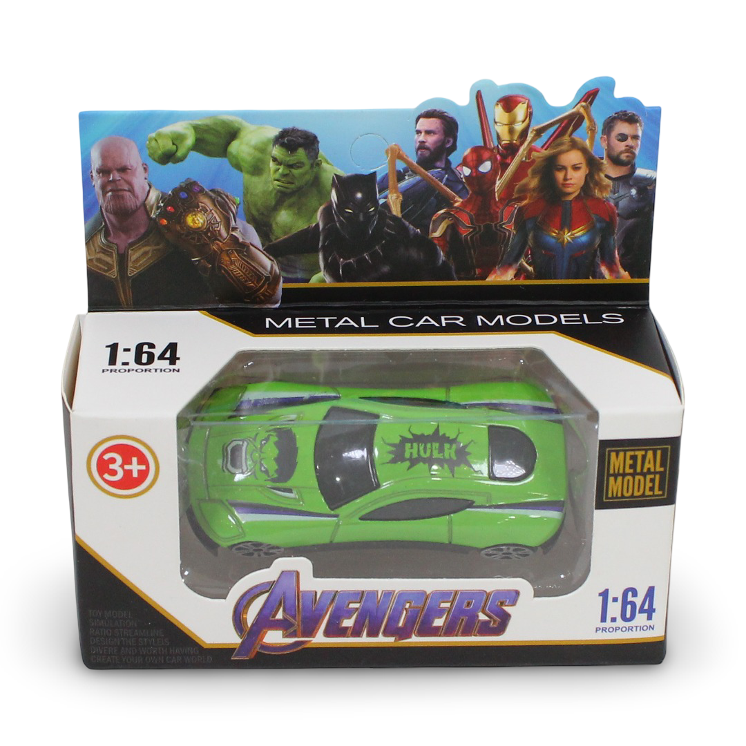 Metal Car Models 1:64 Scale Marvel Avengers