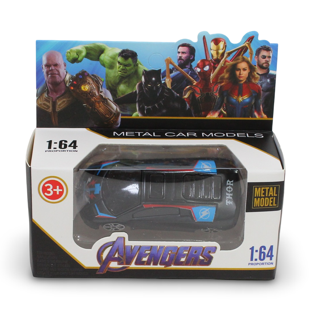Metal Car Models 1:64 Scale Marvel Avengers
