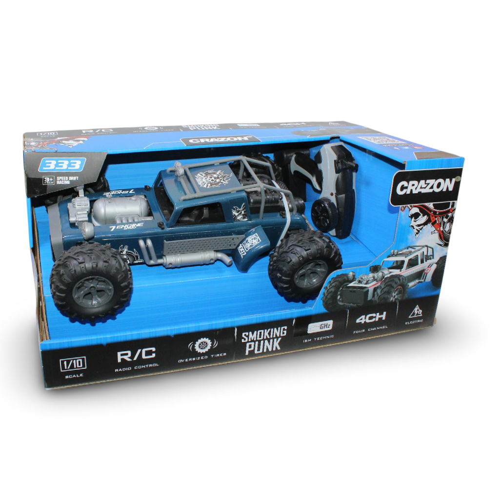 Crazon Angel Monster Truck 2.4GHz Stunt RC Car – Blue - Toys