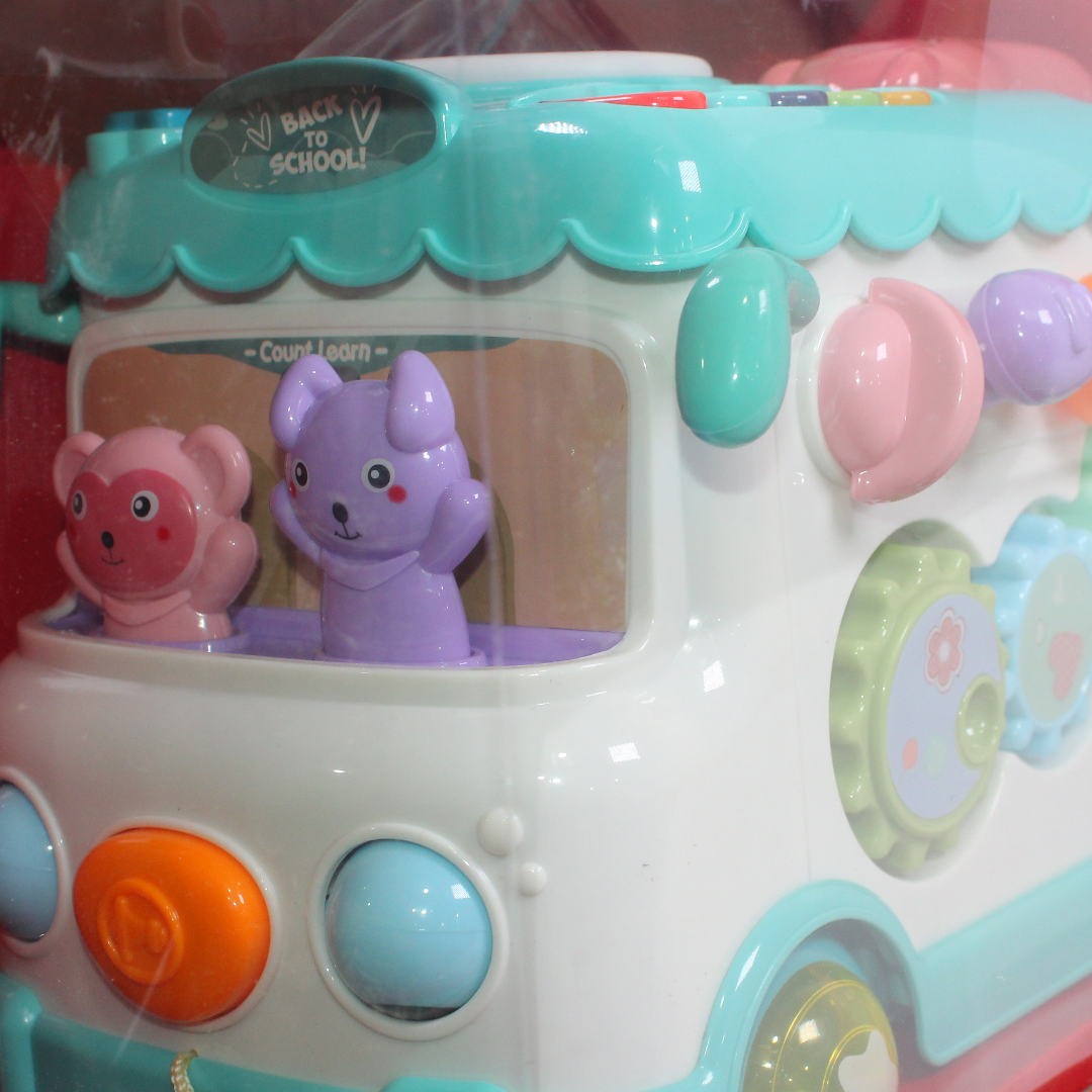 Xylophone Musical Bus Toy – Aqua