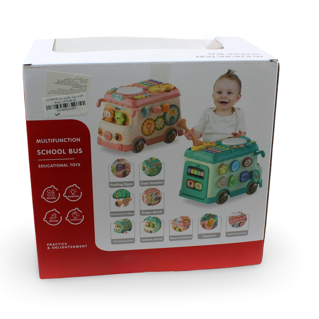 Xylophone Musical Bus Toy – Aqua