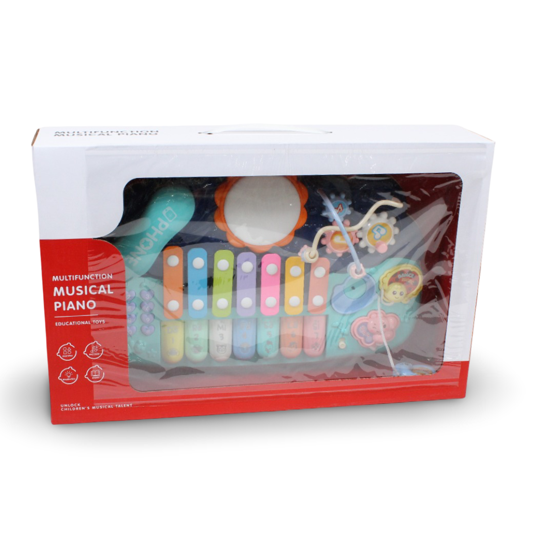 Piano & Xylophone 2 in 1 Baby Musical Toy – Navy & Blue