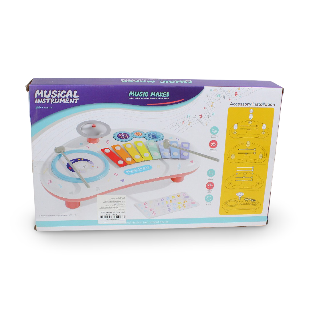 Music Maker Xylophone & Drum Toy Set – Baby Blue