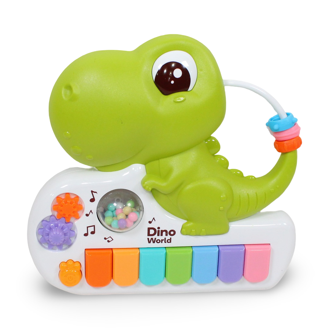 Dino World Baby Musical Piano Toy – Green - Toys - Egypt