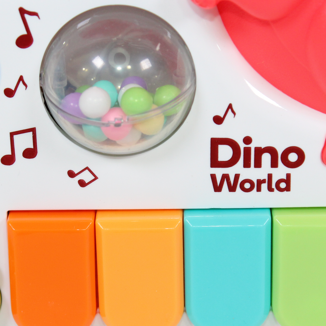 Dino World Baby Musical Piano Toy – Red