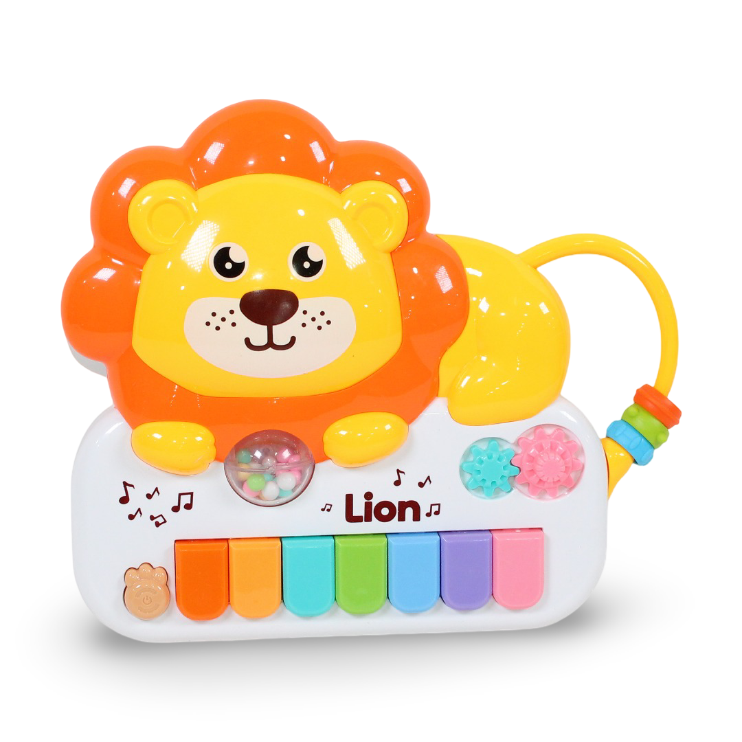 Lion Baby Musical Piano Toy – Yellow - Toys - OKO