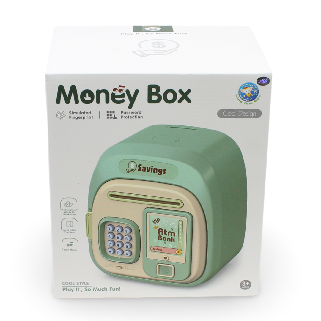 Electronic Piggy Bank with Fingerprint – Pink