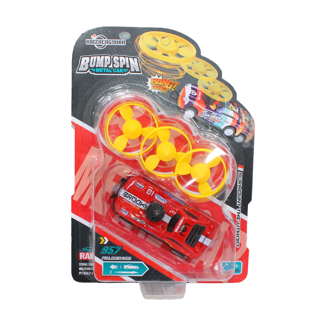 Kaizhengyuan Bump Spin Metal Car – Red