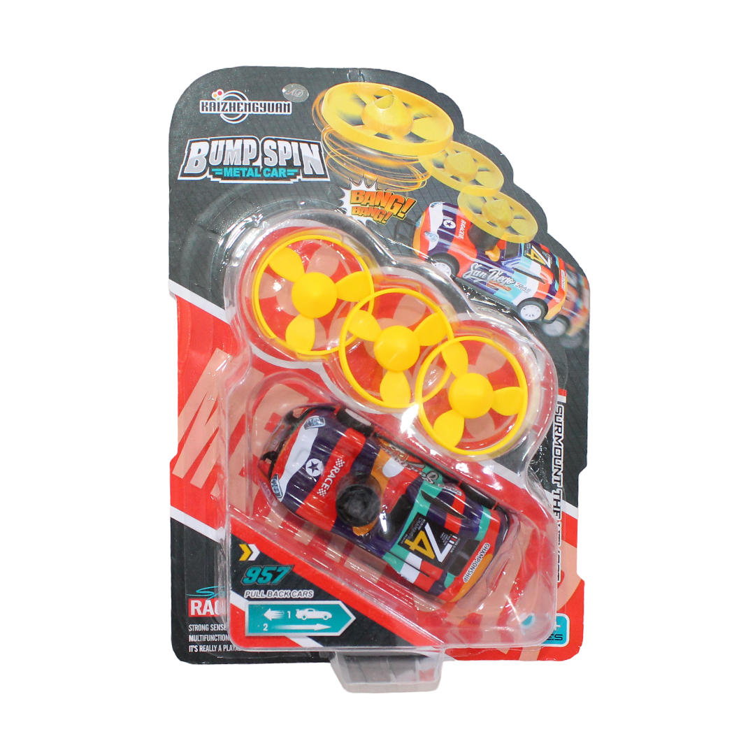 Kaizhengyuan Bump Spin Metal Car – Multicolor