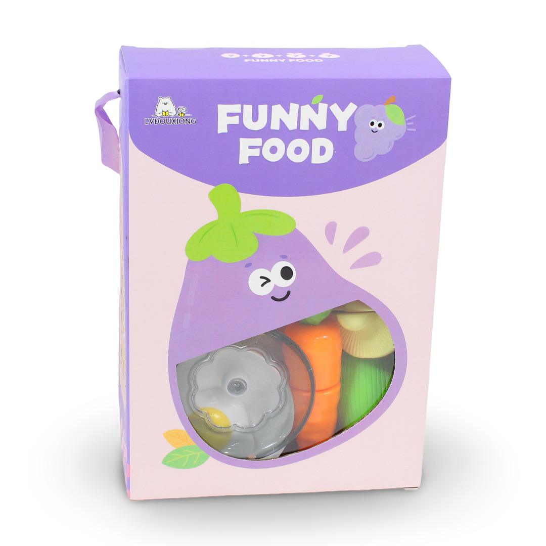 Cutting Funny Food Toy Set – Eggplant