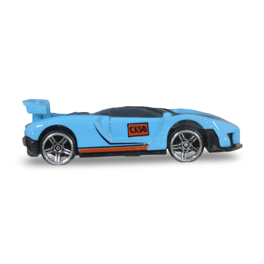 Die-Cast Model Car Mockup – Baby Blue