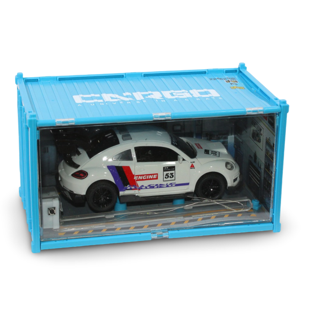 Cargo "53 Engine" Porsche Car – White