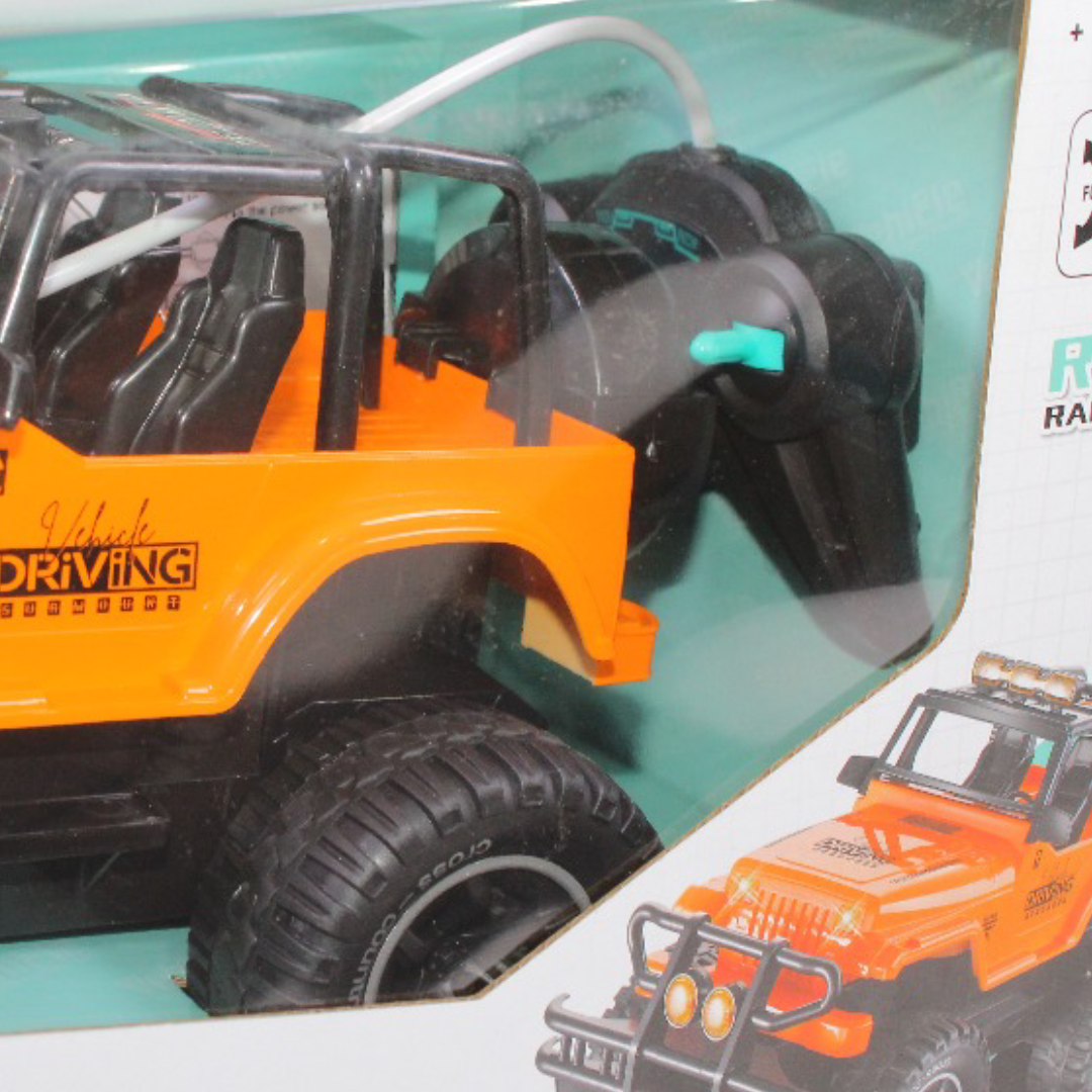 1:14 Scale Remote-Controlled Jeep Toy – Orange