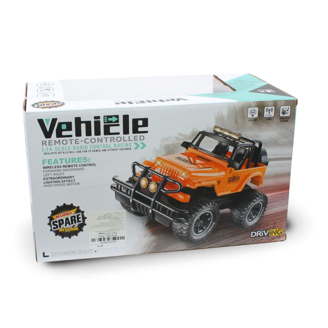 1:14 Scale Remote-Controlled Jeep Toy – Orange