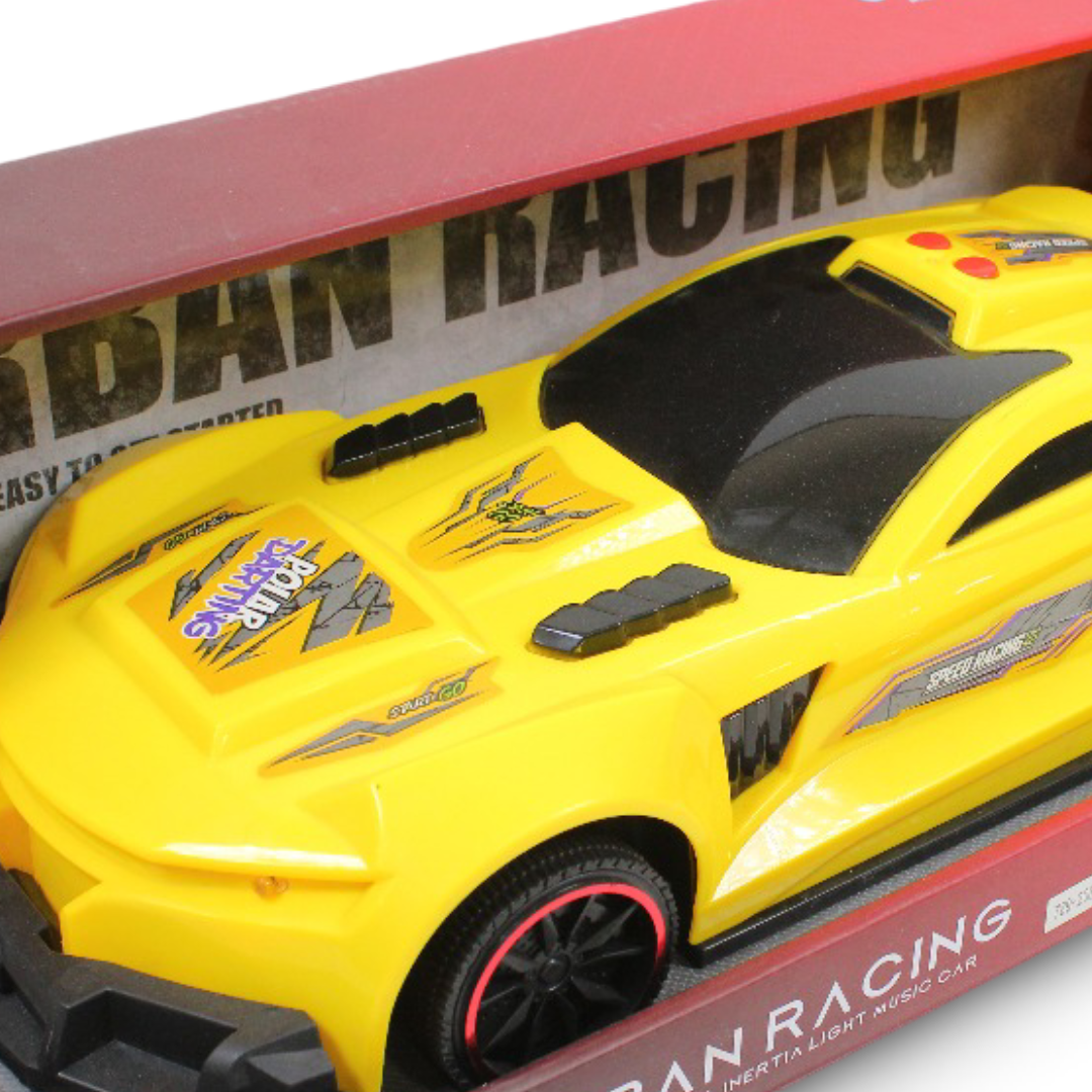 1:10 Scale Yellow "Urban Racing" Toy Car Yellow