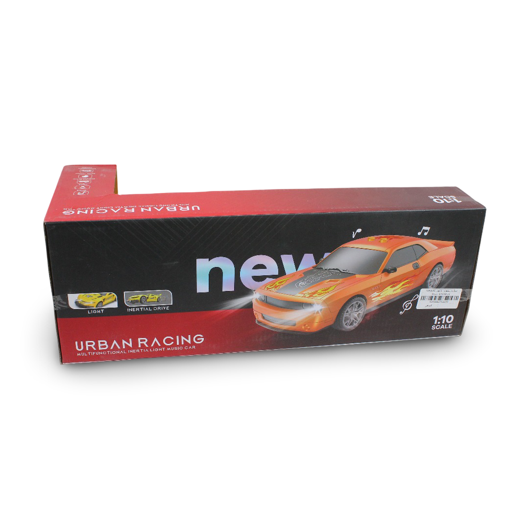 1:10 Scale Yellow "Urban Racing" Toy Car Yellow