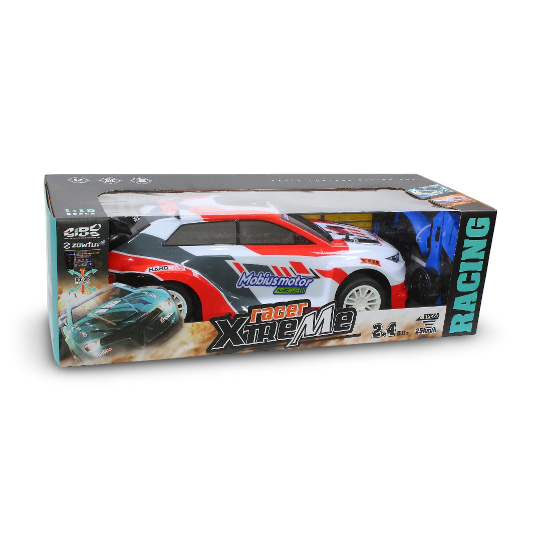 Xtreme Racer Remote Control Car Toy 1:10 Scale 2.4G – Red - Toys - Egypt