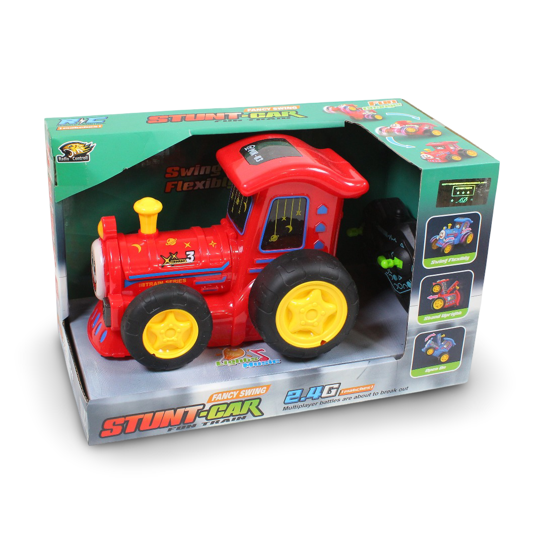 Stunt-Car Remote Control Train Toy – Red - Toys - Egypt