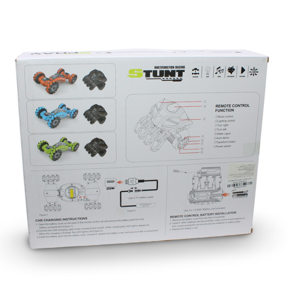 Negi Stunt Multifunction Racing Spray Car – Green