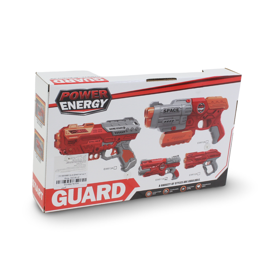 مسدس لعبة طراز Space Guardian Blaster بطلقات فوم – أحمر