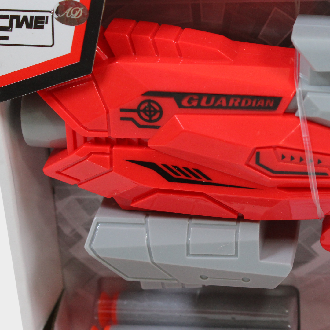 "Power Energy" Guardian Soft Foam Dart Blaster Toy Set – Red