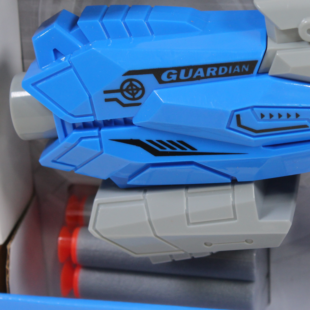 "Power Energy" Guardian Soft Foam Dart Blaster Toy Set – Blue