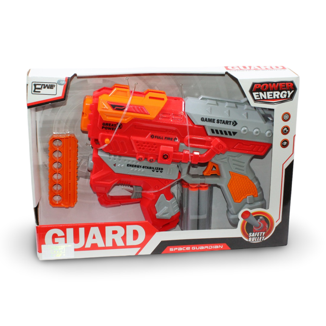Great Power Full Fire Toy Gun Foam Dart Blaster – Red