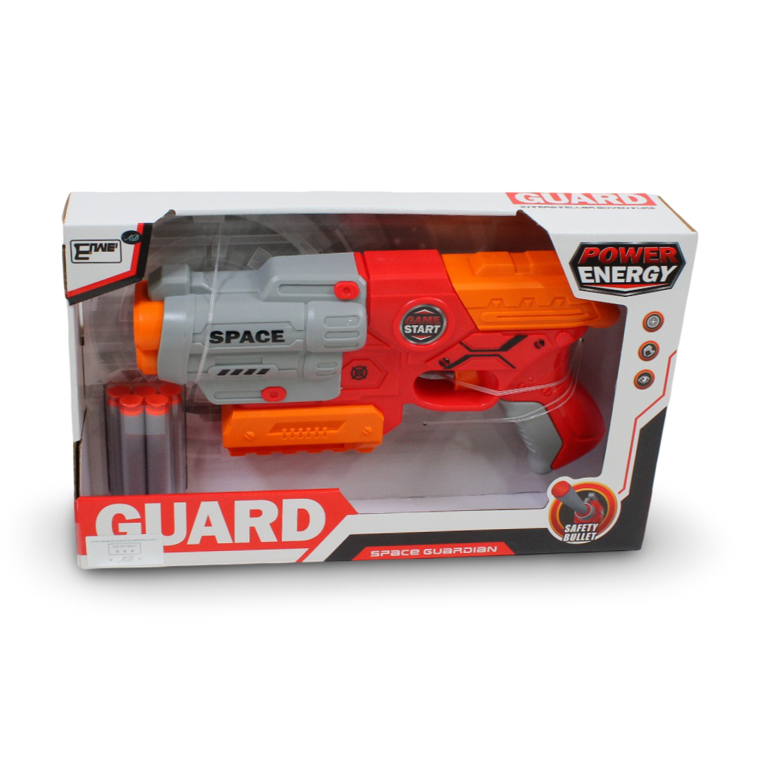 "Space Guardian" Foam Dart Blaster Toy Gun – Red - Toys - Egypt